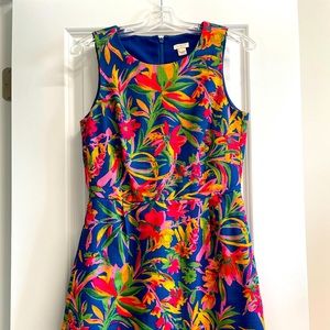 JCrew Multi-Color Floral Shift Dress